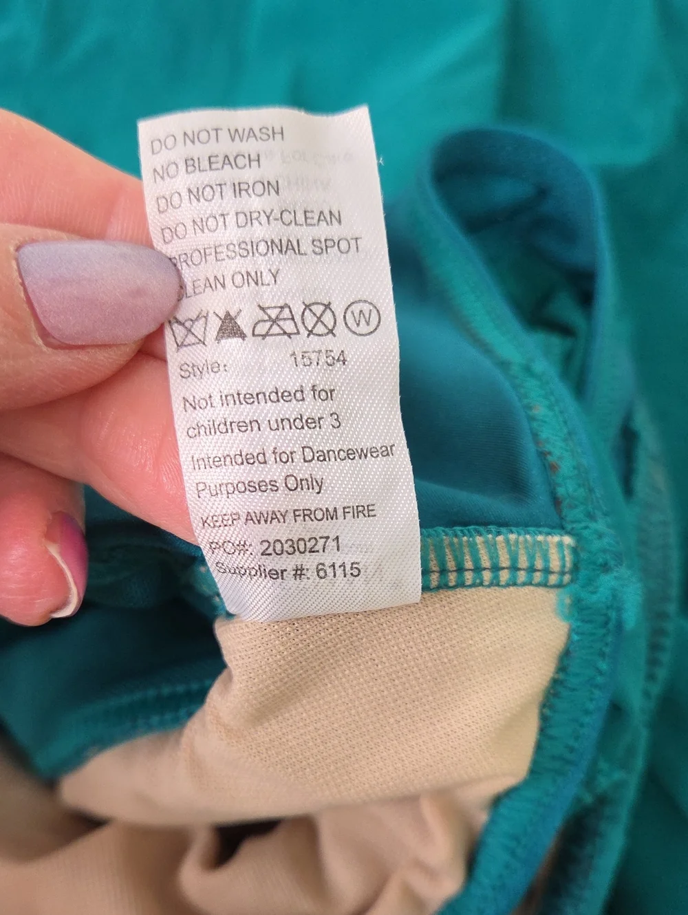 Weissman. Teal Jumpsuit with Embellished Detail For Dance. Size LC. Like New
